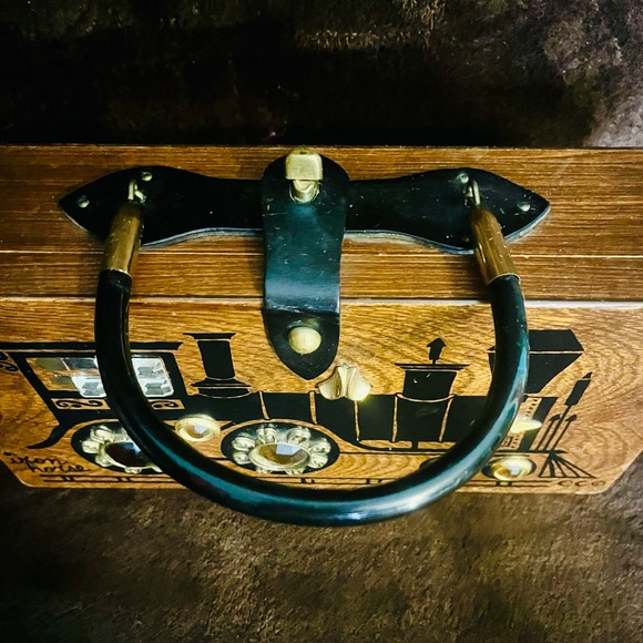 Vintage RARE Enid Collins Original Iron Horse Box Bag - Picture 3 of 4